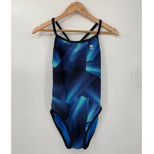 TYR Spectrum Diamondback One Piece Swimsuit Blue S
